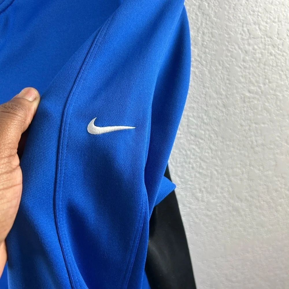 Vintage Y2K Nike Golf Men’s Sweatshirt Long Sleeve Sz M Blue Black Active Wear